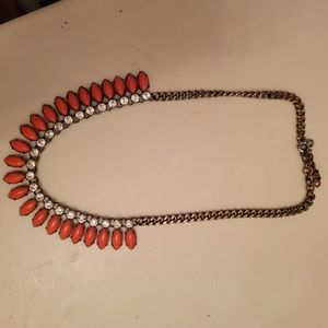 J crew stone and crystal necklace